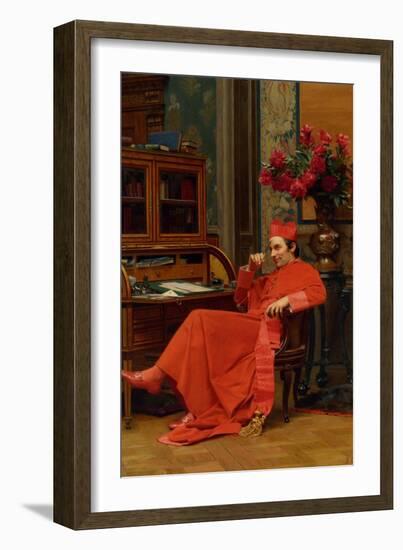 Eureka-Jean Georges Vibert-Framed Art Print