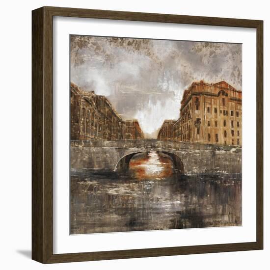 Euro City Bridge-Alexys Henry-Framed Giclee Print