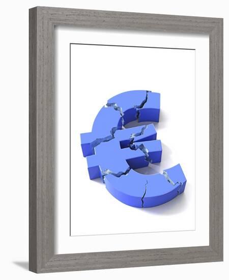 Euro Crisis, Conceptual Artwork-David Mack-Framed Photographic Print