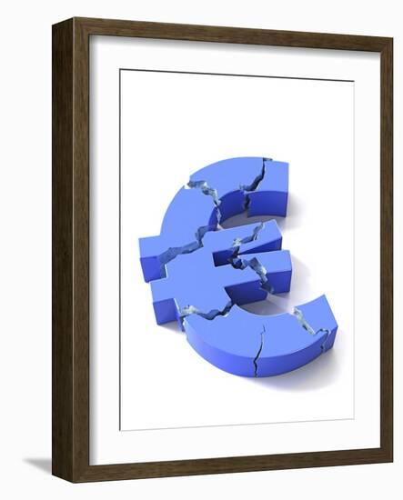 Euro Crisis, Conceptual Artwork-David Mack-Framed Photographic Print