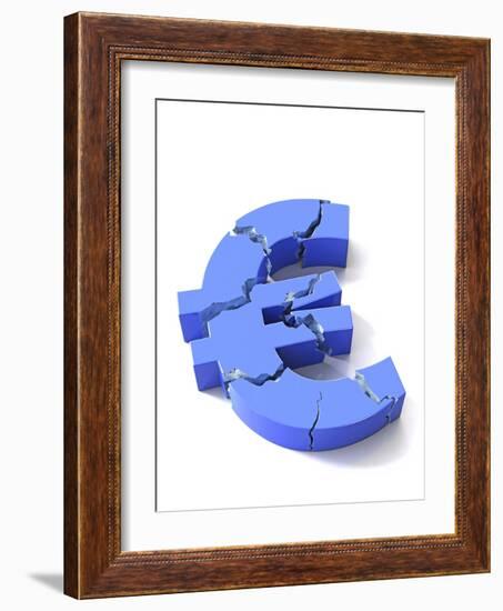 Euro Crisis, Conceptual Artwork-David Mack-Framed Photographic Print