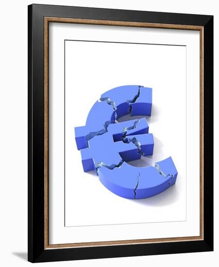 Euro Crisis, Conceptual Artwork-David Mack-Framed Photographic Print
