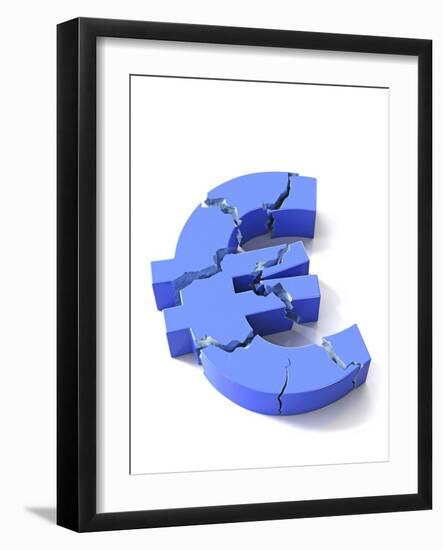 Euro Crisis, Conceptual Artwork-David Mack-Framed Photographic Print