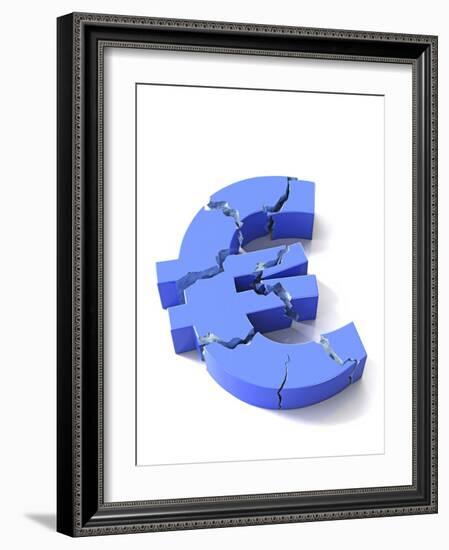 Euro Crisis, Conceptual Artwork-David Mack-Framed Photographic Print