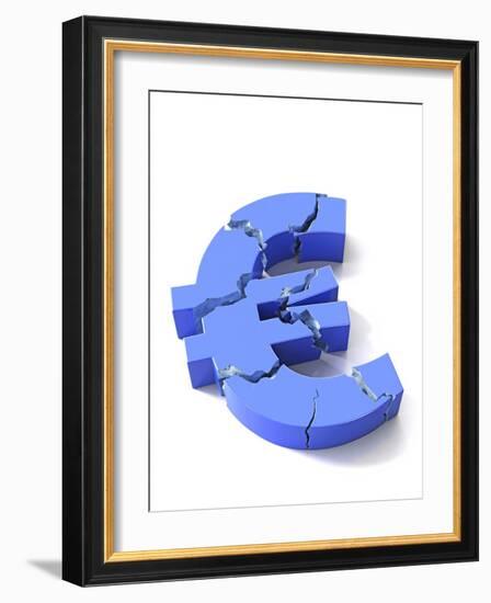 Euro Crisis, Conceptual Artwork-David Mack-Framed Photographic Print