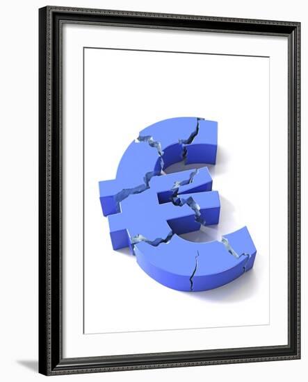 Euro Crisis, Conceptual Artwork-David Mack-Framed Photographic Print