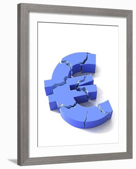 Euro Crisis, Conceptual Artwork-David Mack-Framed Photographic Print