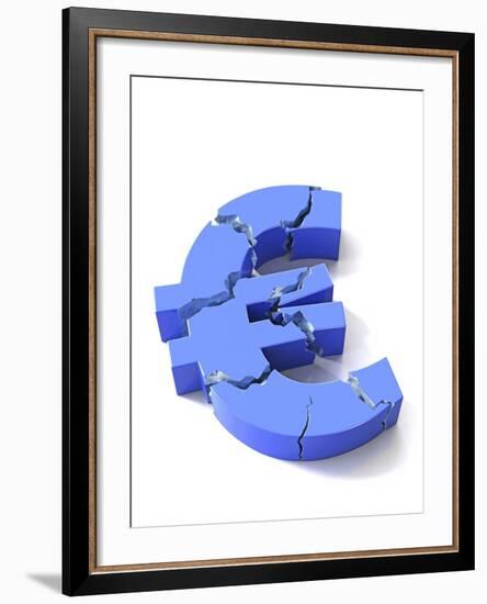 Euro Crisis, Conceptual Artwork-David Mack-Framed Photographic Print