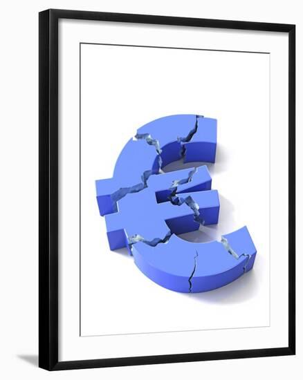 Euro Crisis, Conceptual Artwork-David Mack-Framed Photographic Print