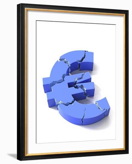 Euro Crisis, Conceptual Artwork-David Mack-Framed Photographic Print