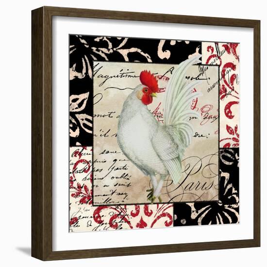 Europa White Rooster-null-Framed Giclee Print