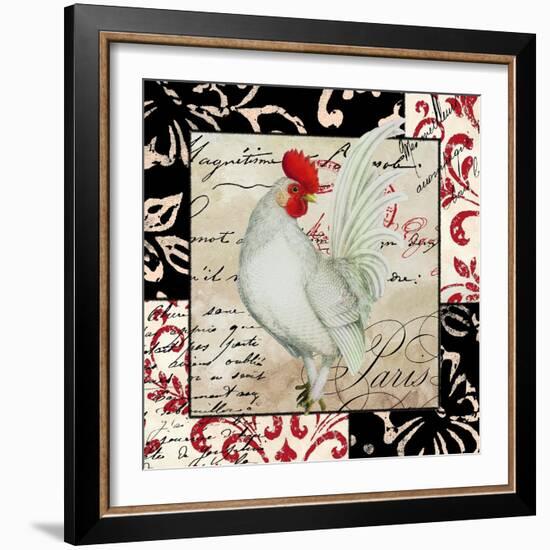 Europa White Rooster-null-Framed Giclee Print