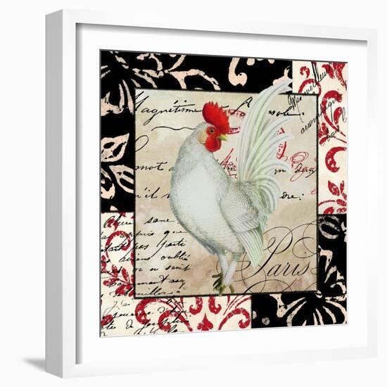 Europa White Rooster-null-Framed Giclee Print