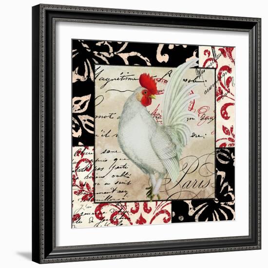 Europa White Rooster-null-Framed Giclee Print