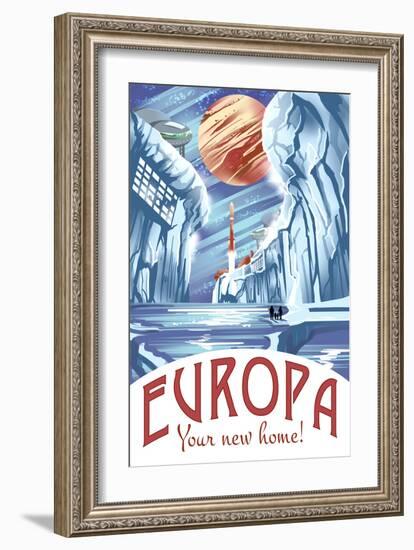 Europa Your New Home!-Lynx Art Collection-Framed Art Print