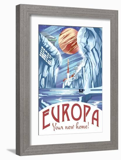 Europa Your New Home!-Lynx Art Collection-Framed Art Print