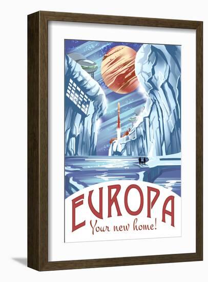 Europa Your New Home!-Lynx Art Collection-Framed Art Print