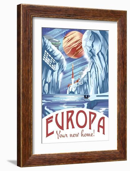 Europa Your New Home!-Lynx Art Collection-Framed Art Print