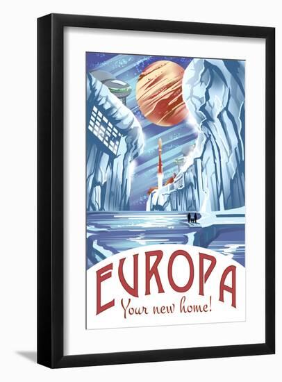 Europa Your New Home!-Lynx Art Collection-Framed Art Print