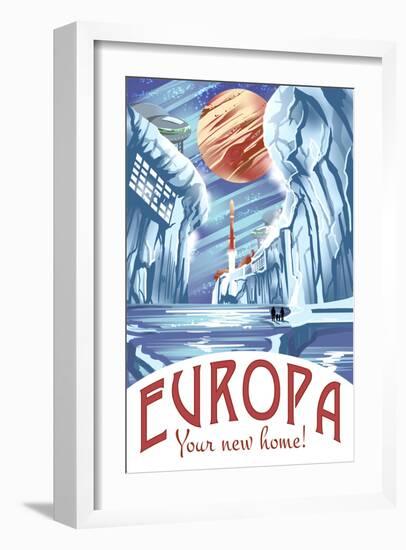 Europa Your New Home!-Lynx Art Collection-Framed Art Print