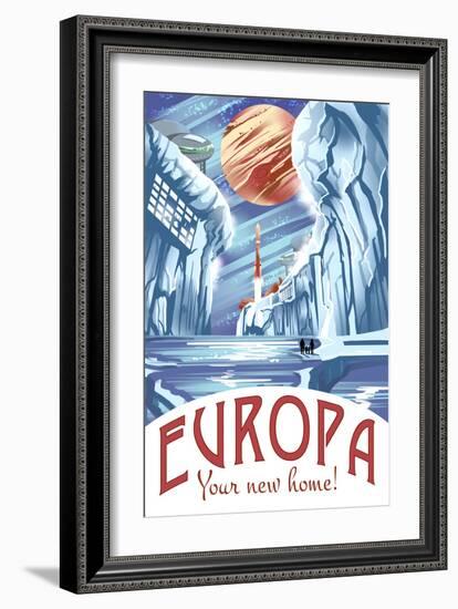 Europa Your New Home!-Lynx Art Collection-Framed Art Print