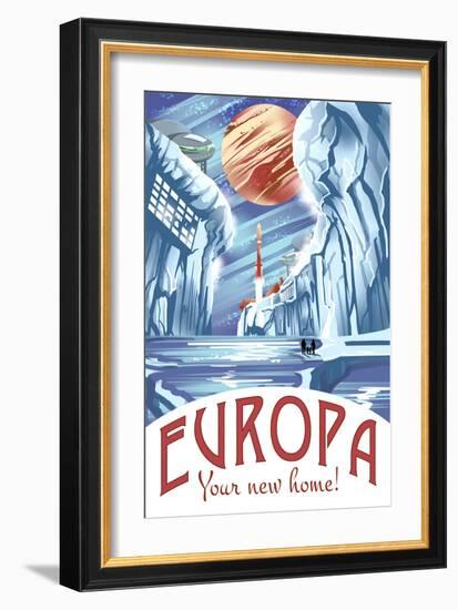 Europa Your New Home!-Lynx Art Collection-Framed Art Print