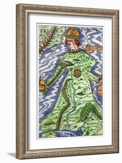 Europe As A Queen, 1588-null-Framed Giclee Print