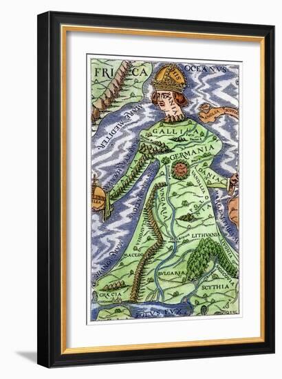 Europe As A Queen, 1588-null-Framed Giclee Print