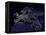 Europe At Night, Satellite Image-null-Framed Premier Image Canvas