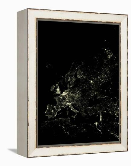 Europe At Night-PLANETOBSERVER-Framed Premier Image Canvas