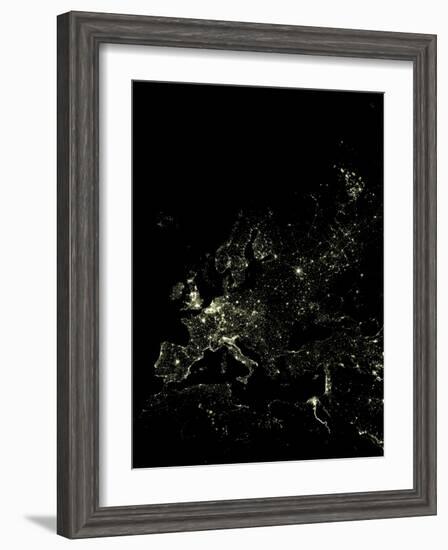 Europe At Night-PLANETOBSERVER-Framed Photographic Print