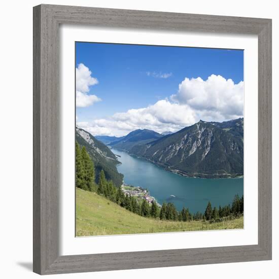 Europe, Austria, Pertisau, Lake Achen, view from the 'Zwölferkopf' (mountain)-Roland T. Frank-Framed Photographic Print