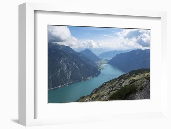 Europe, Austria, Pertisau, view from the Seebergspitze (2085 m) to the Lake Achen-Roland T. Frank-Framed Photographic Print