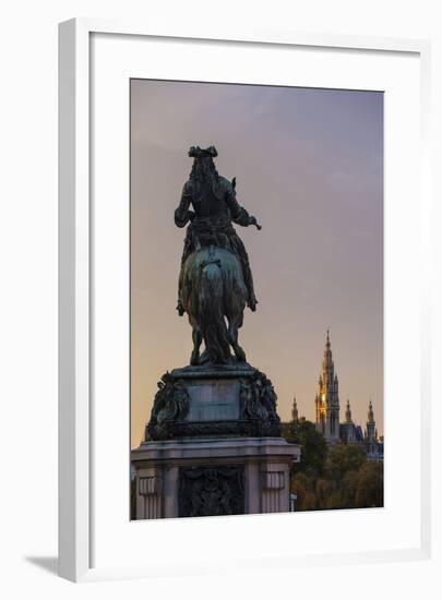 Europe, Austria, Vienna, City Hall, Prince Eugene Monument-Gerhard Wild-Framed Photographic Print