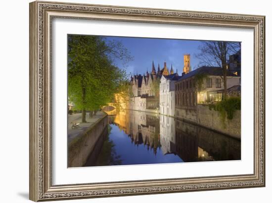 Europe, Belgium, Brugge - Typical View Of The Venice Of The North-Aliaume Chapelle-Framed Photographic Print