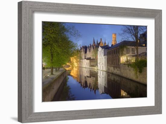 Europe, Belgium, Brugge - Typical View Of The Venice Of The North-Aliaume Chapelle-Framed Photographic Print