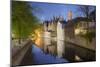 Europe, Belgium, Brugge - Typical View Of The Venice Of The North-Aliaume Chapelle-Mounted Photographic Print