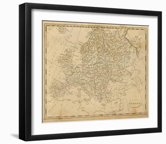 Europe, c.1812-Aaron Arrowsmith-Framed Art Print
