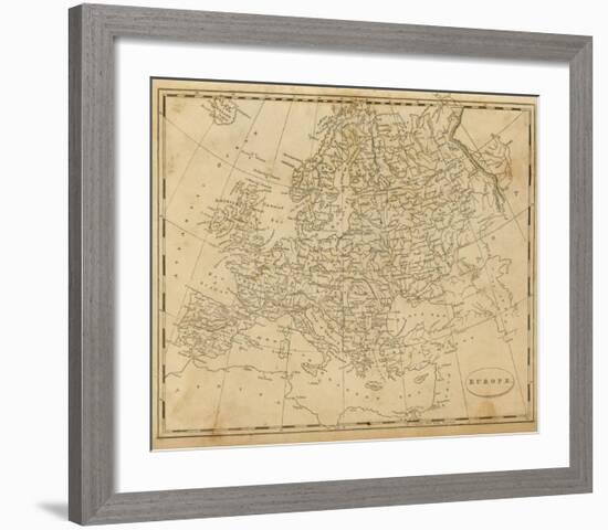 Europe, c.1812-Aaron Arrowsmith-Framed Art Print