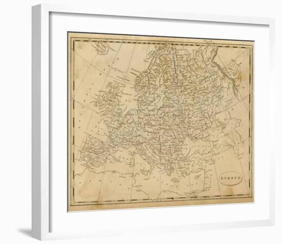 Europe, c.1812-Aaron Arrowsmith-Framed Art Print