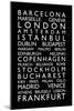 Europe Cities Bus Roll-Michael Tompsett-Mounted Art Print