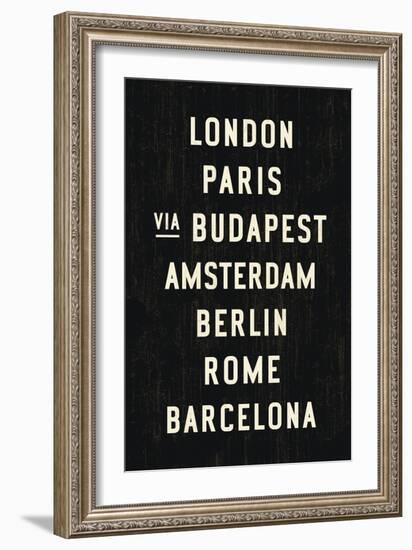 Europe Cities-Michael Jon Watt-Framed Giclee Print