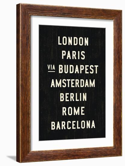 Europe Cities-Michael Jon Watt-Framed Giclee Print