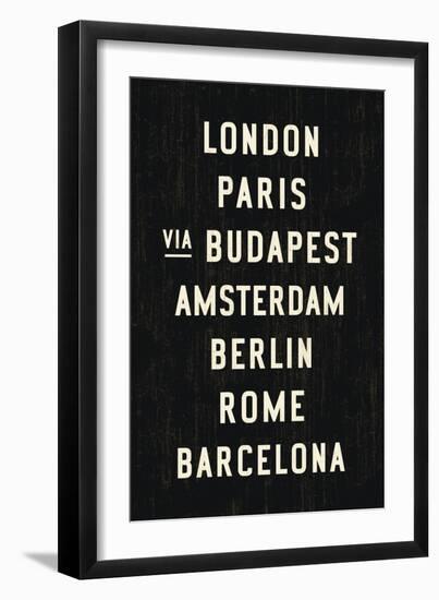 Europe Cities-Michael Jon Watt-Framed Giclee Print