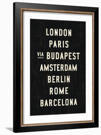 Europe Cities-Michael Jon Watt-Framed Giclee Print