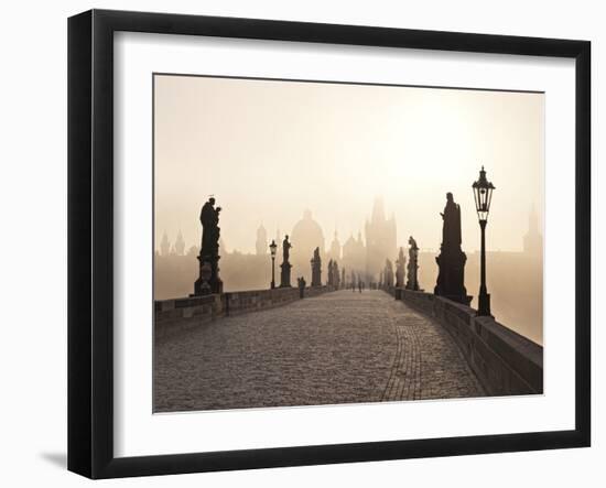 Europe, Czech Republic, Central Bohemia Region, Prague, Charles Bridge-Francesco Iacobelli-Framed Photographic Print