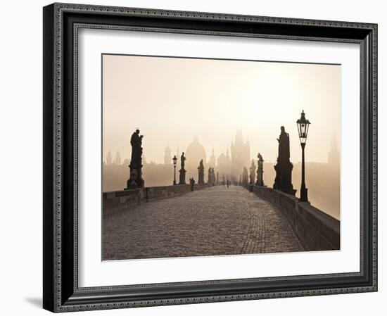 Europe, Czech Republic, Central Bohemia Region, Prague, Charles Bridge-Francesco Iacobelli-Framed Photographic Print