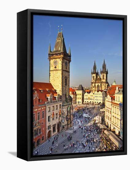 Europe, Czech Republic, Central Bohemia Region, Prague, Prague Old Town Square, Tyn Church-Francesco Iacobelli-Framed Premier Image Canvas