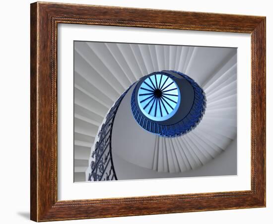 Europe, England, London, Greenwich, Queen's House, Tulip Staircase-Mark Sykes-Framed Photographic Print