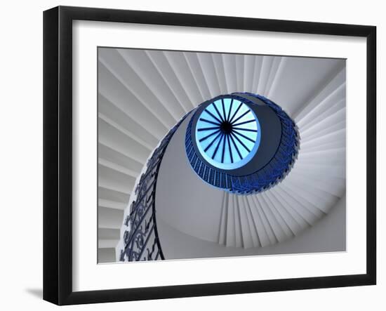 Europe, England, London, Greenwich, Queen's House, Tulip Staircase-Mark Sykes-Framed Photographic Print